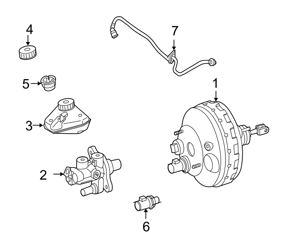 Mercedes Brake Vacuum Hose 2214301429